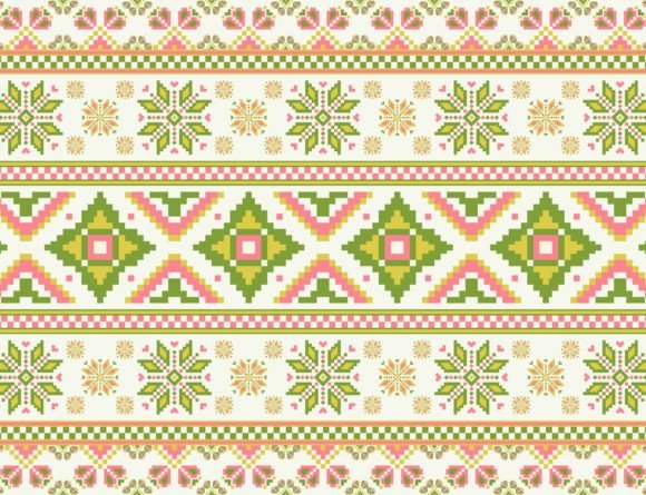 Ethnic Floral Embroidery Pattern Review
