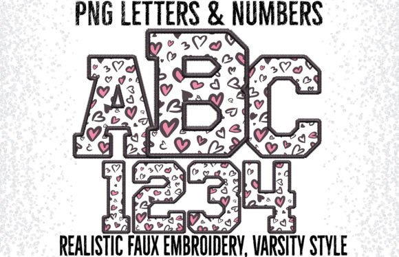 Review: Valentine Faux Embroidery Alpha Set for Boutique Sweatshirts