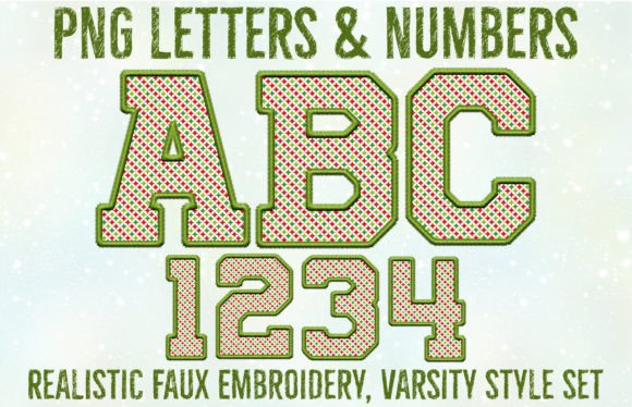 Reviewing Christmas Faux Embroidery Alpha Set for Holiday Sales