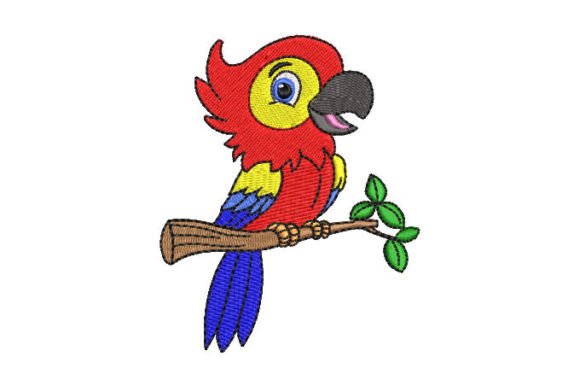 Reviewing Colorful Macaw Parrot Embroidery Designs