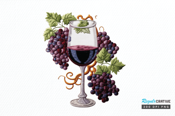 Reviewing Embroidery Wine Glass Clipart for Real Projects