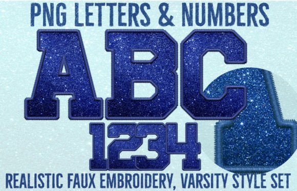 Reviewing Navy Navy Glitter and Embroidery Letters